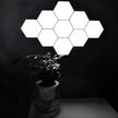 Hexagon Lights, Minimalist White Touch Night Light, Center Touch-Sensitive Wall Panels, Hex Light with USB-Power for Autism, Game Room Decor, Party (12)
