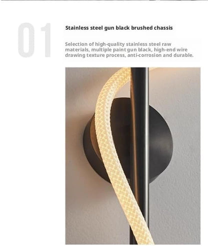 Luxury Minimalist Wall Sconce - Dimmable 3-Color Changing Designer Light for Dining Room, Bedroom, Living Room & Hallway
