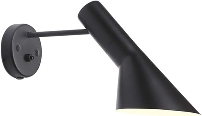Wall Sconces AJ Wall Light fixtures Minimalist Nordic Modern Black 1 Light Wall Lamp Adjustable Angle Head Wall Mounted Light Lamp Fixtures for Living Room Barn Aisle Corridor Porch Bar