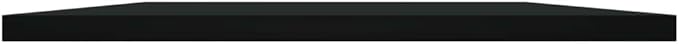 Set of 8 Floating Wall Shelves, 23.6-Inch Modern Black Engineered Wood Bookshelves for Living Room, Kitchen, Bedroom, and Home Office Wall Decor