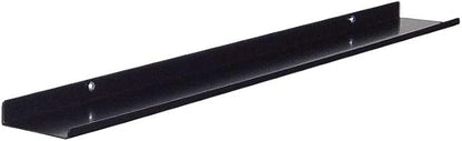Floating Ledge, Photo Shelf, Art Ledge - Very Durable and Made in The USA (Black, 24")