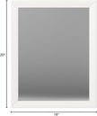 Amazon Basics Rectangular Wall Mount Mirror for Bedroom, Living Room, Entryway, Standard Trim, 16