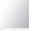 Suwimut Set of 16 Square Mirrors for Centerpieces, 8 x 8 Inch Mirror Tray Candle Plate Wall Mounted Mirrors, Frameless Glass Mirror Tiles for Table Wedding Centerpieces, Party Decor, Crafts