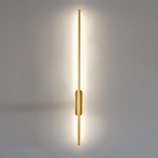 LED Hardwired Wall Sconce - Minimalist Linear Wall Light Fixture for Bedroom, Living Room, Hallway - 3 Color Modes, 100cm