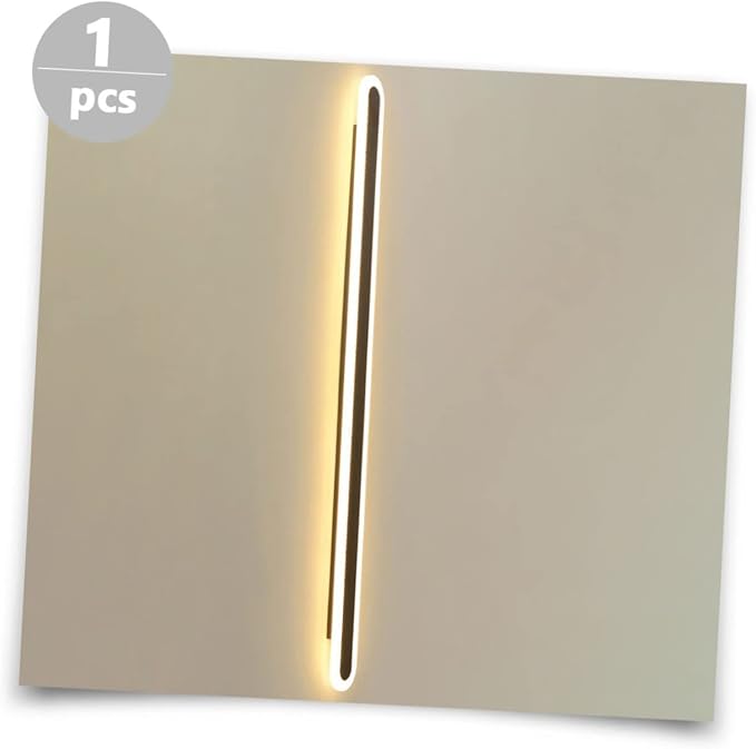 DOITOOL Elegant Minimalist Wall Light for Bedroom Living Room and Hallway Led Background Fixture with Warm Light Durable Iron Design for Home Decor