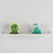 Stick On Small Wall Shelf,White Floating Shelves Wall Mounted - Adhesive Strips | Plastic Hanging Display Shelf for Bedroom,Kitchen,Living Room,Bathroom,Office (1Pcs/Set)