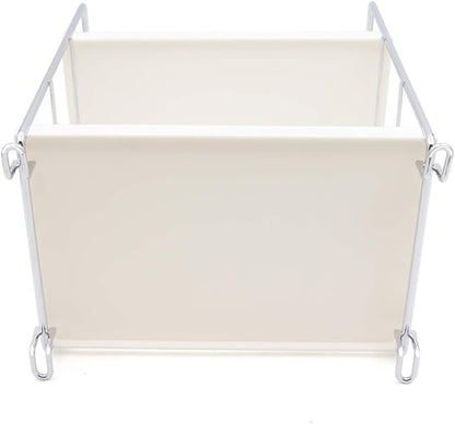 Plastic/Metal Freestanding Stackable Organizer Shelf,Bathroom Countertop Storage Shelf Cosmetic Organizer Holder Kitchen Spice Rack,2-Tier Standing Rack (Silver)