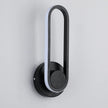 Modern 12W LED Wall Lighting Fixture 330° Rotatable Wall Lamps Modern Minimalist Creative Black Acrylic Wall Sconces for Bedroom, Living Room Balcony Kitchen Hallway