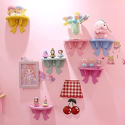 Kawaii Wood Floating Shelf - Kawaii Wall Decor - Pink Room Decor (Blue)