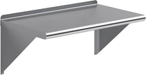 AmGood 18 in. x 30 in. Stainless Steel Wall Shelf | NSF | Metal Shelving | Garage, Laundry, Storage, Utility Room | Restaurant, Commercial Kitchen