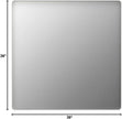 LOAAO 36x36 Inch White Metal Framed Bathroom Mirror for Wall, White Bathroom Vanity Mirror Farmhouse, Large Rounded Rectangle Mirror, Anti-Rust, Tempered Glass, Hangs Horizontally or Vertically