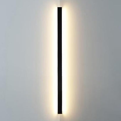 Black Linear Wall Sconce Lighting, Modern LED Wall Light Fixture, Minimalist Long Strip Wall Lamp, Interior Decoration Wall Mounted Lamp for Bedroom Bedside Living Room Corridor Stairs