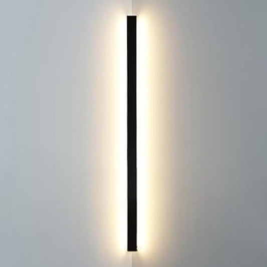 Black Linear Wall Sconce Lighting, Modern LED Wall Light Fixture, Minimalist Long Strip Wall Lamp, Interior Decoration Wall Mounted Lamp for Bedroom Bedside Living Room Corridor Stairs