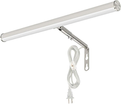 Plug in LED Picture Lights for Paintings, 16inch 3000K Adjustable Art Light Gallery LED Wall Light Wall Sconces for Display Art Work, Brushed Nickel Finish, 6W CRI90+, ETL Listed