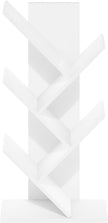 Furinno Tree Book Shelf, 5-Tier Bookshelf, Tree Bookcase for Room Decor, 8.4 x 15.7 x 30.3, for Living Room, Bedroom, Home Office, White