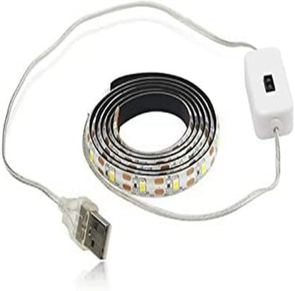 LED USB Under Cabinet Lights with Hand Wave,Under Counter Lighting, Under Desk Light Bar, Hand Wave Activated, Plug and Play,Soft Strip Light for Kitchen,Shelf,Cupboard,Closet (White, 3m)