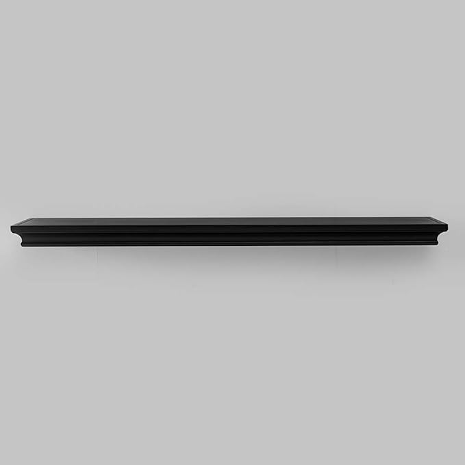 AHDECOR Floating Shelves Wall Mounted, Deeper Wall Storage Shelf for Home Décor, Super Sturdy, Easy to Install, Black, 36