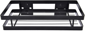 Hoshen Kitchen Hanging Buckle Spice Rack, Wrought Iron Coating Storage Rack, Wall-Mounted Spice Bottle Jam Storage Rack, Bathroom Storage Rack，1 Piece ，Black，30CM