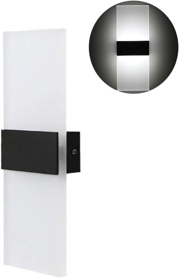 Mobestech LED Wall Light Modern Acrylic Wall Sconce Rectangle Wall Lamp for Bedroom Living Room Stairway Hotel Hallway Pathway Corridor