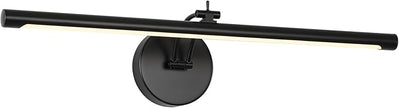 Picture Light Dimmable Hard Wired 23.62 Inch Adjustable Swing Arm Black Wall Lights for Pictures Led Display Light for Artwork 14W Warm White