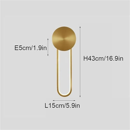 Wall Sconce Modern Minimalist Indoor Lamp Decorative Light Fixture for Bedroom Bedside Living Room Hallway Bathroom Stairs Porch Balcony