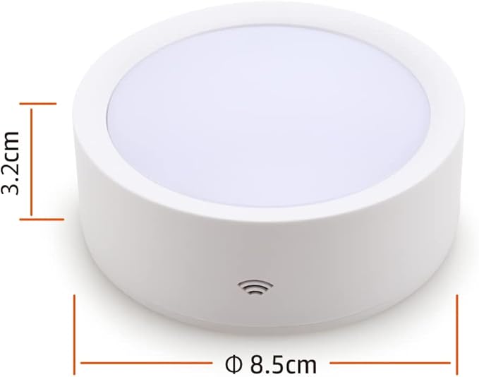 DAMI Locker Light Magnetic Under Cabinet Lighting with Remote, Rechargeable Tap Light Dimmable Battery Operated Wireless Shelf Lights, Color Changing Puck Lights for Kitchen Toillet Bedroom White