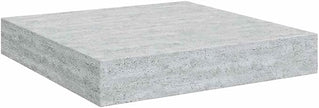Concrete Grey Honeycomb MDF Metal Frame Floating Wall Shelf Set of 4, Sturdy Storage with Matte Finish for Modern Home Decor, Easy Installation, Space-Saving Design