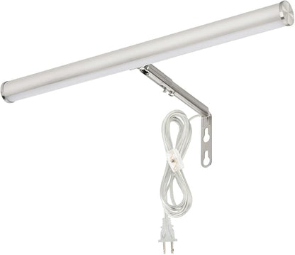 LED Picture Lights for Paintings Plug in, 14 inch 4W Adjustable Art Light Gallery Wall Light for Display Art Work, Brushed Nickel Finish, CRI90+, 3000K Warm White, ETL Listed