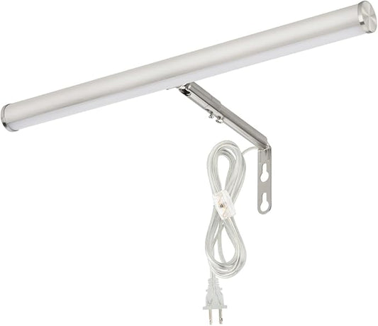 LED Picture Lights for Paintings Plug in, 14 inch 4W Adjustable Art Light Gallery Wall Light for Display Art Work, Brushed Nickel Finish, CRI90+, 3000K Warm White, ETL Listed