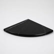 Black Marble Corner Shower Shelf, 9 Inch Carrara White Marble Corner Shelf for Bathroom Shower Decor, Wall Mounted, Polished, 1 Pcs