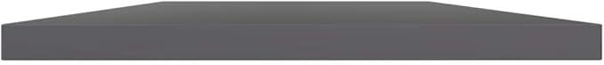 Set of 8 Wall Mounted Floating Shelves, 15.7 inch High Gloss Grey Engineered Wood Storage Display Ledge for Modern Living Room, Bedroom, Study, and Office Organization