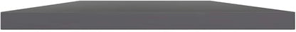 Set of 8 Wall Mounted Floating Shelves, 15.7 inch High Gloss Grey Engineered Wood Storage Display Ledge for Modern Living Room, Bedroom, Study, and Office Organization
