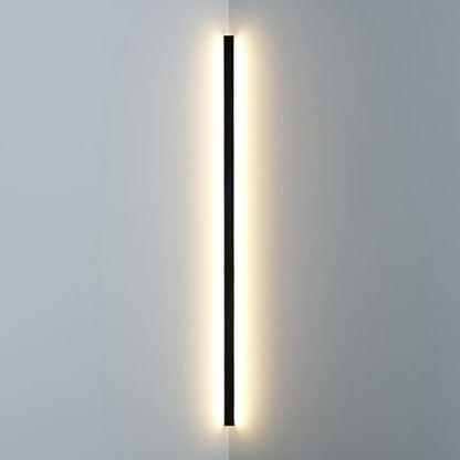 Black Linear Wall Sconce Lighting, Modern LED Wall Light Fixture, Minimalist Long Strip Wall Lamp, Interior Decoration Wall Mounted Lamp for Bedroom Bedside Living Room Corridor Stairs