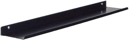 Floating Ledge, Photo Shelf, Art Ledge - Very Durable and Made in The USA (Black, 18")