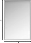 Amazon Basics Rectangular Wall Mount Mirror for Bedroom, Living Room, Entryway, 24