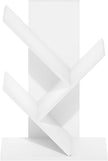 Furinno Tree Book Shelf, 3-Tier Bookshelf, Tree Bookcase for Room Decor, 8.4 x 15.7 x 21.3, for Living Room, Bedroom, Home Office, White