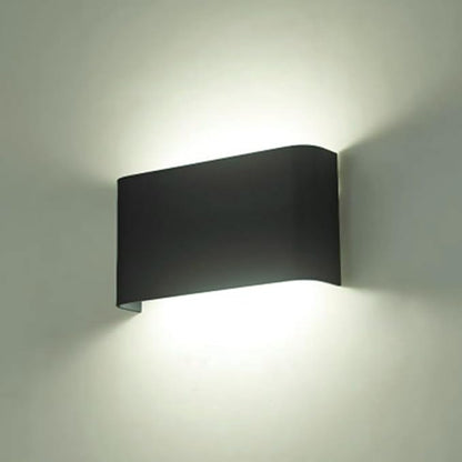 NUOBESTY 1Pc Modern LED Wall Lamp Black Indoor Light Fixture for Bedroom Corridor Living Room Soft Warm Lighting Durable Design Minimalist Style