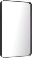 LOAAO 28X36 Inch Black Metal Framed Bathroom Mirror for Wall, Matte Black Bathroom Vanity Mirror Farmhouse, Anti-Rust, Hangs Horizontally or Vertically