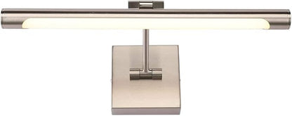 Joosenhouse LED Picture Lights Hardwired Dimmable 16.53" Inch Artwork Display Lamp with Swing Arm 7W(45W Eqv.), Hardwired Connection, 3000K Warm White, Brushed Nickel