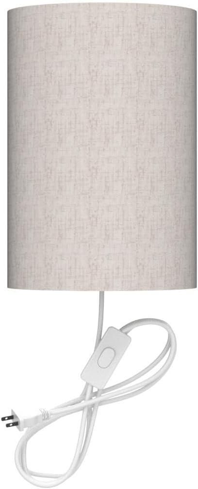 Plug in Wall Sconce, 3 Color Wall Sconces Set of Two, Industrial Lamp with Plug in Cord, Rustic Wall Sconce Fixture, On/Off Switch Vintage Wall Light Fixture for Headboard Bedroom Porch (Beige)