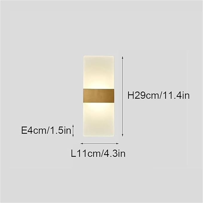 Wall Sconce Modern Minimalist Indoor Lamp Decorative Light Fixture for Bedroom Bedside Living Room Hallway Bathroom Stairs Porch Balcony
