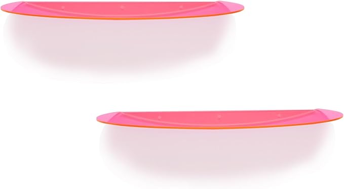 SetGame 2-Pack 24 Inch Acrylic Wall Shelves Wall Decor Wall Mounted, Floating Bookshelves Wall Ledge Shelf, Acrylic Shelves for for Action Figures Display, Room Décor, Space Saving, Items Organizer