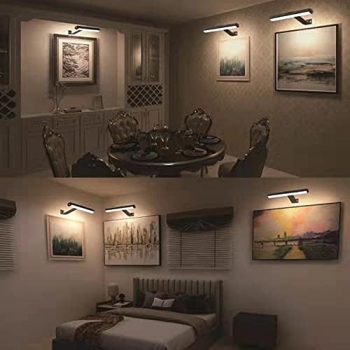 Picture Light 2pack 13inch with Remote Control,Rechargeable Battery Painting Light for Art Display,Led Accent Art Light for Wall Gallery Pictures Painting Dartboard Full Metal Dimmable