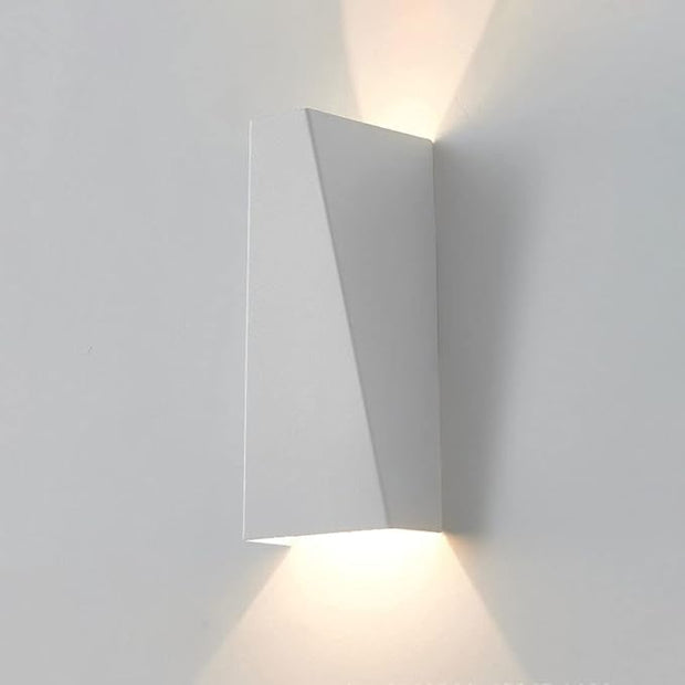 Modern Wall Light LED Sconce Up Down Metal Wall Spot Lamp, Indoor Lighting Fixtures Bedside Night Lamps for Living Room Bedroom Hallway Home Decorative Wall Wash Lights (Color : White-3000K)