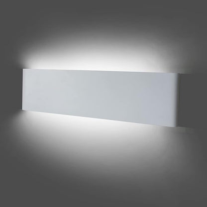 KICAAO 15.7in White Modern Wall Sconce 2-Pack,16W Indoor Vanity Light Up and Down LED Vanity Light for Bathroom Wall Lighting Fixtures Not Dimmable Not Plug (White Light 5000K)