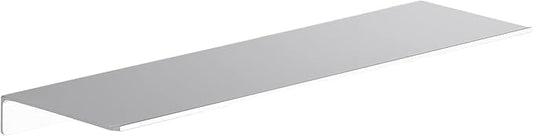Danpoo Adhesive Floating Shelf for Wall Storage, Metal Wall Shelf for Bathroom/Living Room/Kitchen/Bedroom, 20" Long Display Shelf for Collectibles, Silver