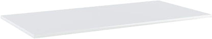 Set of 4 Wall Mounted Floating Shelves, 39.4x19.7 Inch High Gloss White Engineered Wood Display Shelves, Modern Minimalist Storage Ledge for Living Room Library