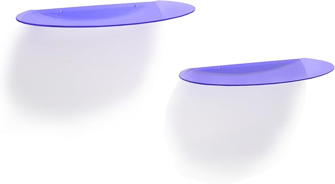 SetGame 2-Pack Acrylic Small Wall Shelves Wall Decor Wall Mounted, 12