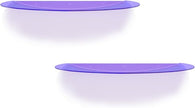 SetGame 2-Pack 24 Inch Acrylic Wall Shelves Wall Decor Wall Mounted, Floating Bookshelves Wall Ledge Shelf, Acrylic Shelves for for Action Figures Display, Room Décor, Space Saving, Items Organizer