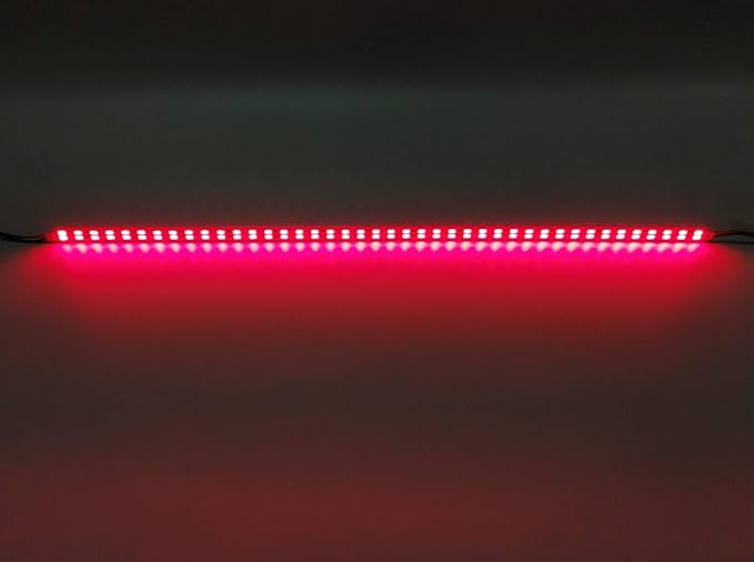 Under Cabinet LED Lighting 10Pack Rigid DC 12V LED Light Strip Light Super Bright Led Bar - Red SMD5630 9W 84LED Double Row 0.5m/20in for Counter,Shelf,TV Back,Showcase